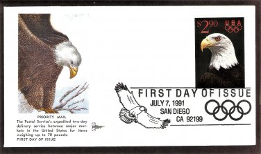 Bald Eagle, Priority Mail, Gill Craft, First Issue USA