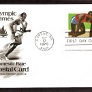 1980 Olympics, Sprinting, Postal Card, First Issue USA