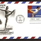 1980 Olympics, Gymnastics, Postal Card, First Issue USA