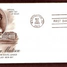 Honoring Dolly Madison, First Lady to 4th U.S. President James Madison, AC, First Issue USA