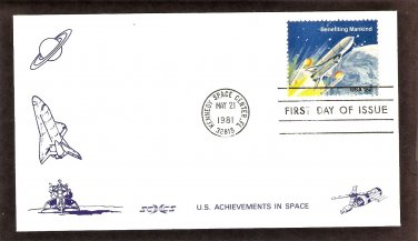 NASA Mission, Columbia Space Shuttle, 1981 Kennedy Space Center, SCCS-3, First Issue USA