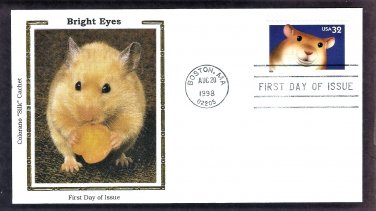 Bright Eyes, Hamster,  Lovable Popular Animal Pets and Companions, CS, First Issue FDC USA