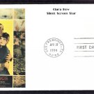 Silent Screen Stars, Clara Bow, Al Hirschfeld, Wings, First Day of Issue USA Silent Screen Stars, Clara Bow, Al Hirschfeld, Wings, First Day of Issue USA
