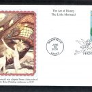 Walt Disney Art, Little Mermaid, Ariel, Flounder, Mystic, First Issue FDC USA