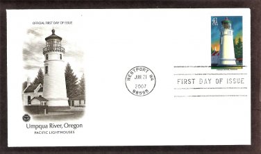 Pacific Lighthouses, Umpqua River Lighthouse, Oregon, PCS, First Issue USA