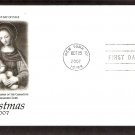The Madonna of the Carnation, by Bernardino Luini, Christmas Stamp, PCS, 2007 First Issue USA