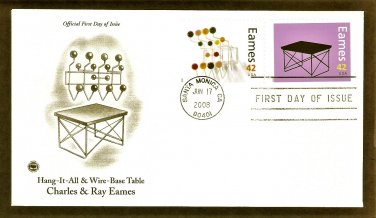 Modern Design Artists, Charles and Ray Eames, Hang-It-All and Wire-Base Table, PCS, First Issue USA