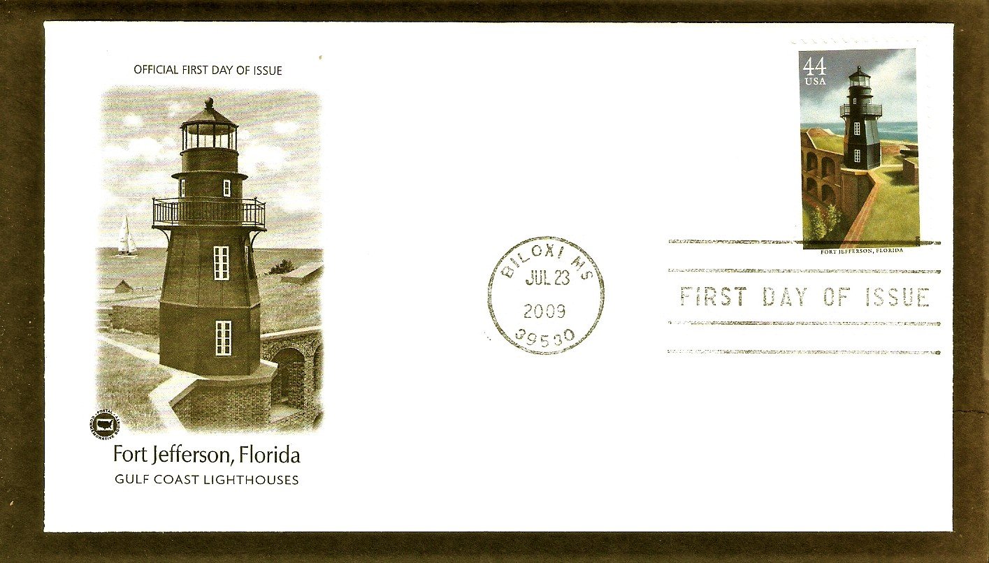 Gulf Coast Lighthouses, Fort Jefferson, Florida, PCS, First Issue USA