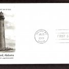 Gulf Coast Lighthouses, Sand Island, Alabama, PCS, First Issue USA