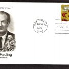 American Scientists, Linus Pauling, Nobel Prize Winner, Sickle Blood Cells, PCS, First Issue USA