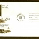 Benjamin Franklin, U.S Postage Embossed Envelope, 1958 First Issue USA
