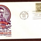 Puerto Rico Governor Luis Marin, Staehle, 1949 First Issue USA