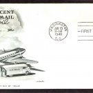Air Mail Postage Stamp, DC-4 Skymaster Aircraft, AC, 1948 First Issue USA Air Mail Postage Stamp, DC-4 Skymaster Aircraft, AC, 1948 First Issue USA