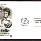 Blind, Deaf Helen Keller, Anne Sullivan, PCS, First Issue USA