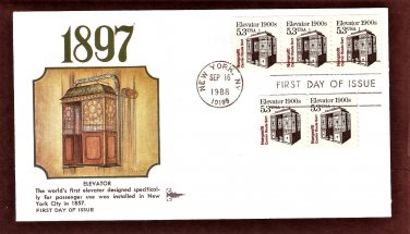 Elevator, 1900s, Gill Craft, First Day of Issue, USA