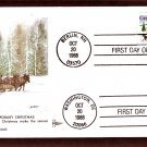 Christmas 1988, Madonna and Child, One-Horse Open Sleigh and Village Scene, Gill Craft, FDC Christmas 1988, Madonna and Child, One-Horse Open Sleigh and Village Scene, Gill Craft, FDC