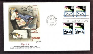Zip Plus 4, U.S. Postal Service Mail, FW, First Issue USPS USA
