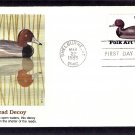 Duck Decoys Folk Art Carvings, Redhead Decoy, FW First Issue USA FDC