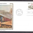 Post Office Railroad Mail Car 1920s, Colorano Silk, First Issue USA
