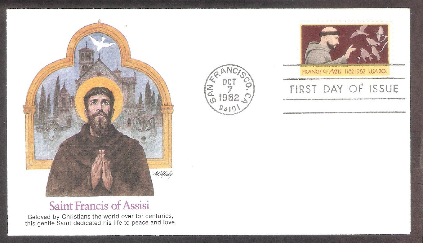 Honoring St. Francis of Assisi, Patron Saint of Animals, FW, First Issue USA! Honoring St. Francis of Assisi, Patron Saint of Animals, FW, First Issue USA!