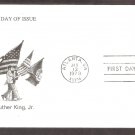 Dr. Martin Luther King Jr, Civil Rights, Black History, African American, RD, First Issue FDC USA