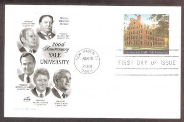 300th Anniversary Yale University, AC Postal Card, First Issue USA