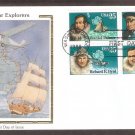 Polar Explorers, Palmer, Wilkes, Byrd, Ellsworth, CS, First Issue USA