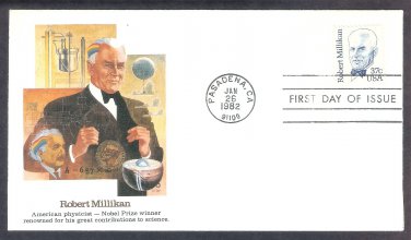 Honoring Physicist Dr. Robert A. Millikan, Nobel Prize Winner, FW, First Issue USA