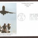 Jumbo Jets, Celebrate the Century, 1970s, Mystic, FDC, First Day of Issue USA
