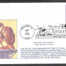 Walt Disney Art, Lady and the Tramp, Spaghetti and Meatballs First Issue FDC USA Walt Disney Art, Lady and the Tramp, Spaghetti and Meatballs First Issue FDC USA