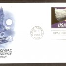 Bald Eagle, $8.75 Express Mail, AC, First Issue FDC USA