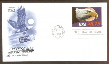 Bald Eagle, $8.75 Express Mail, AC, First Issue FDC USA