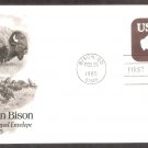 Buffalo, American Bison, South Dakota, First Issue 1985 USA
