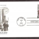 9 11 New York City Firefighters, 9/11/01 Heroes, World Trade Center, Flag, AC, C, First Issue USA