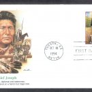 Chief Joseph, Legends of the West, Tucson, Arizona, FW, First Issue, FDC USA