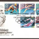 1992 Winter Olympics, Hockey, Figure Skating, Speed Skating, Skiing, Bobsledding, AC, First Issue