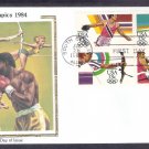 Olympics 1984, Discus, Women's High Jump, Women's Archery, Boxing, CS, First Issue USA