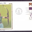 Olympics 1984, Women's Archery, CS, First Issue USA