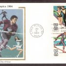 Olympics 1984, Cross Country Skiing, Ice Hockey, Ice Dancing, Alpine Skiing, CS, First Issue USA