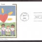 1994 Love Postage Stamp, Hearts, CS, USPS First Issue USA