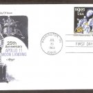25th Anniversary First Moon Landing, Express Mail, AM, 1994 First Issue USA