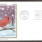 Christmas Cardinal, USPS Stamp, CS, 1994 First Issue USA