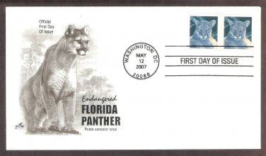 Endangered Florida Panther, AC, First Issue USA!