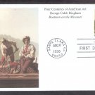 George Caleb Bingham, Boatmen on the Missouri, Mystic, First Issue USA George Caleb Bingham, Boatmen on the Missouri, Mystic, First Issue USA