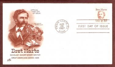 Writer Bret Harte, AC, First Issue USA