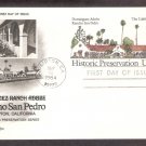 Historic Preservation, Dominguez Adobe Rancho San Pedro, Postal Card, AC, First Issue USA