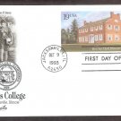 Illinois College, Beecher Hall, Postal Card, AC, First Issue USA