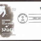 Exploring the Solar System, Photo of Sun in Earth Sky with Clouds, First First Pentagonal Stamp USA