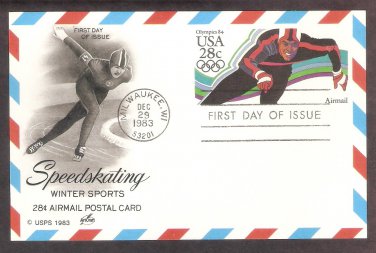 Winter Olympics 1984, Speedskating, First Issue USA