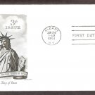 Statue of Liberty on Liberty Island, New York Harbor, National Monument, AC, First Issue 1954 USA Statue of Liberty on Liberty Island, New York Harbor, National Monument, AC, First Issue 1954 USA